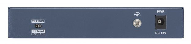 Коммутатор Hikvision DS-3E0106HP-E 4x100Мбит/с 2PoE+ 1PoE++ 60W неуправляемый