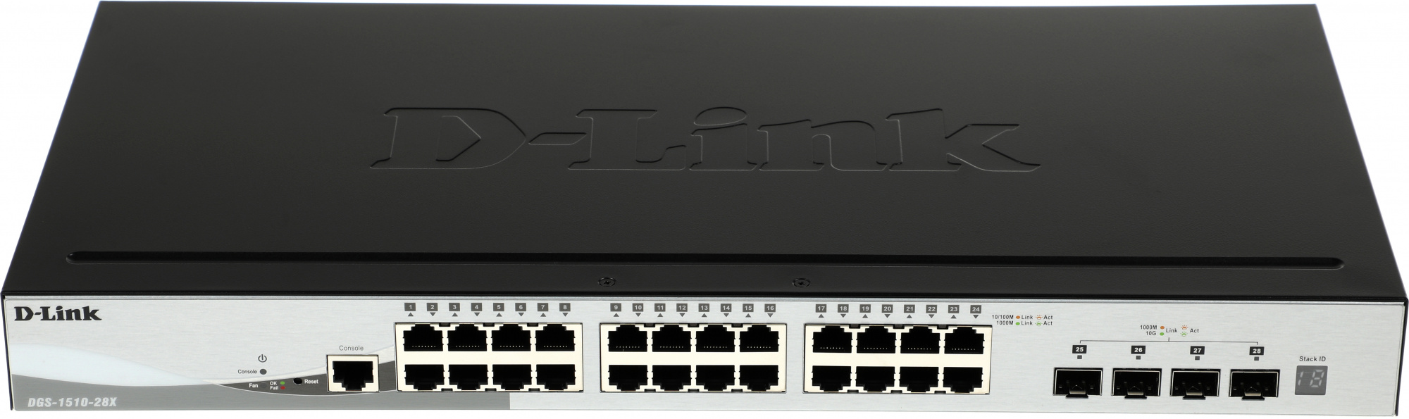 Коммутатор D-Link DGS-1510-28X/A1A (L2+) 24x1Гбит/с 4SFP+ управляемый